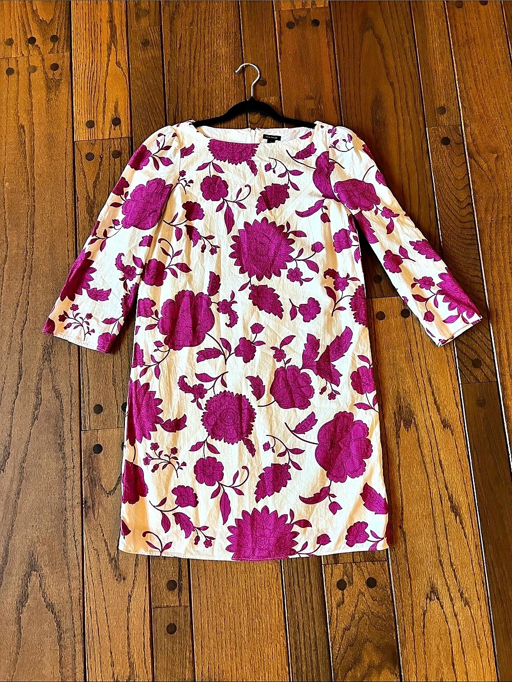 Ann Taylor Floral Mini Dress in Pink & White Size XS Like New